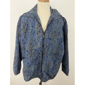 Fundays Beware of Animals Size M Zip Front Hooded Jacket Coat Windbreaker France